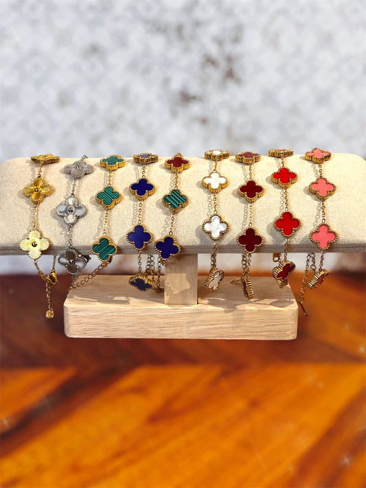 Gold Clover Bracelet | Stainless Steel