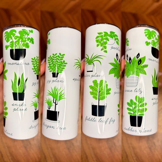 20oz Plant Lover Skinny Tumbler