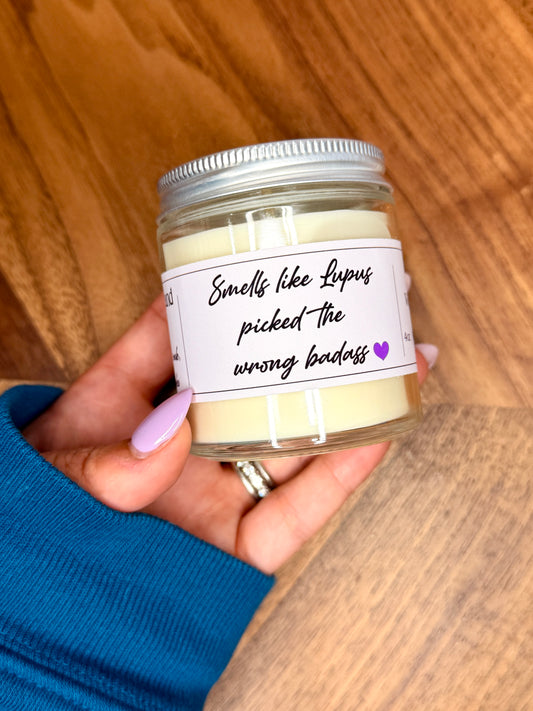 4oz Lupus Awareness Soy Candle | Handmade |