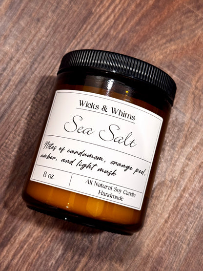 Amber Jar Soy Candles | 8oz | Hand Poured