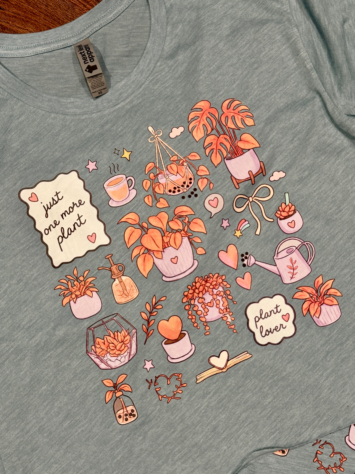 Plantish Collage Womens Cropped Tee