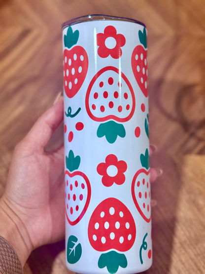 20oz Strawberry Skinny Tumbler