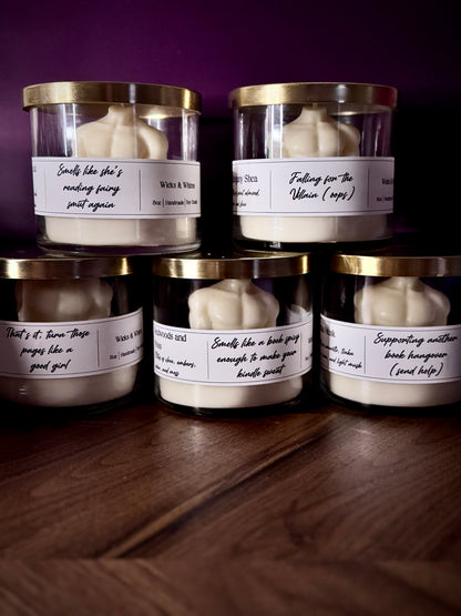 Male Figure Spicy Book Candles | 8oz