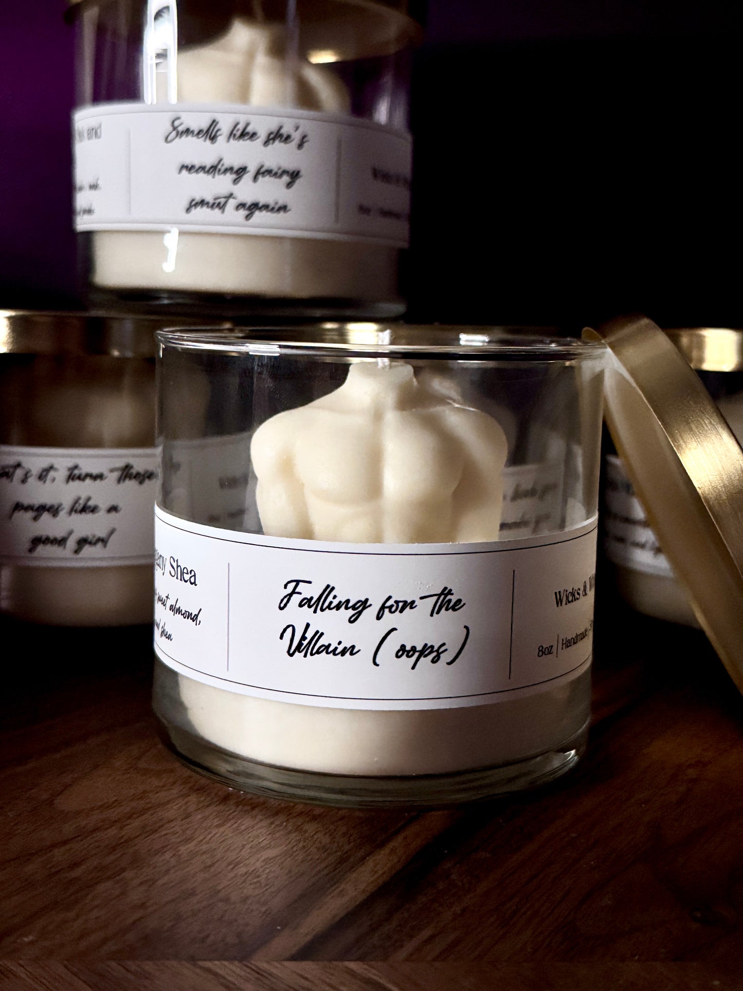 Male Figure Spicy Book Candles | 8oz
