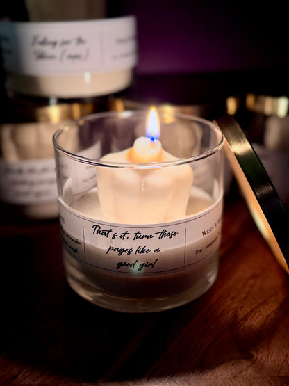 Male Figure Spicy Book Candles | 8oz