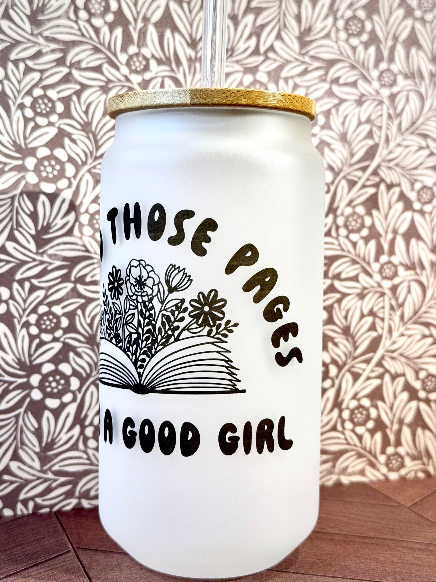 16oz Spread Those Pages.. Glass Tumbler