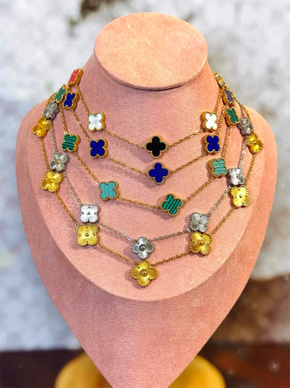 Gold Clover Necklace | Stainless Steel
