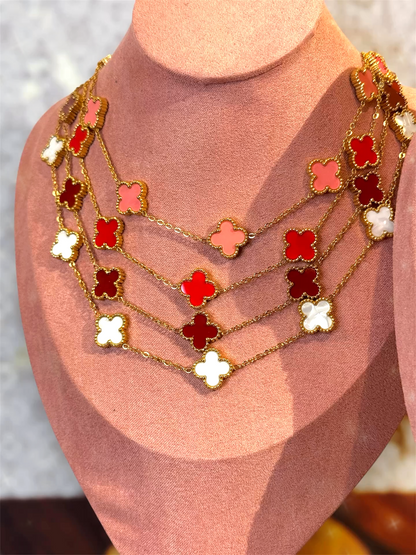 Gold Clover Necklace | Stainless Steel