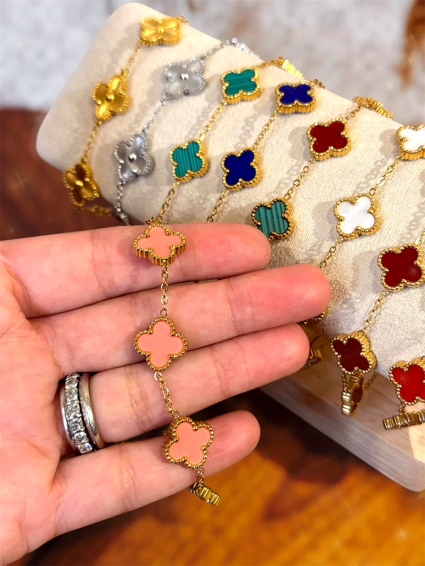 Gold Clover Bracelet | Stainless Steel