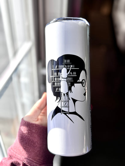 20oz Book Lover Stainless Steel Tumbler