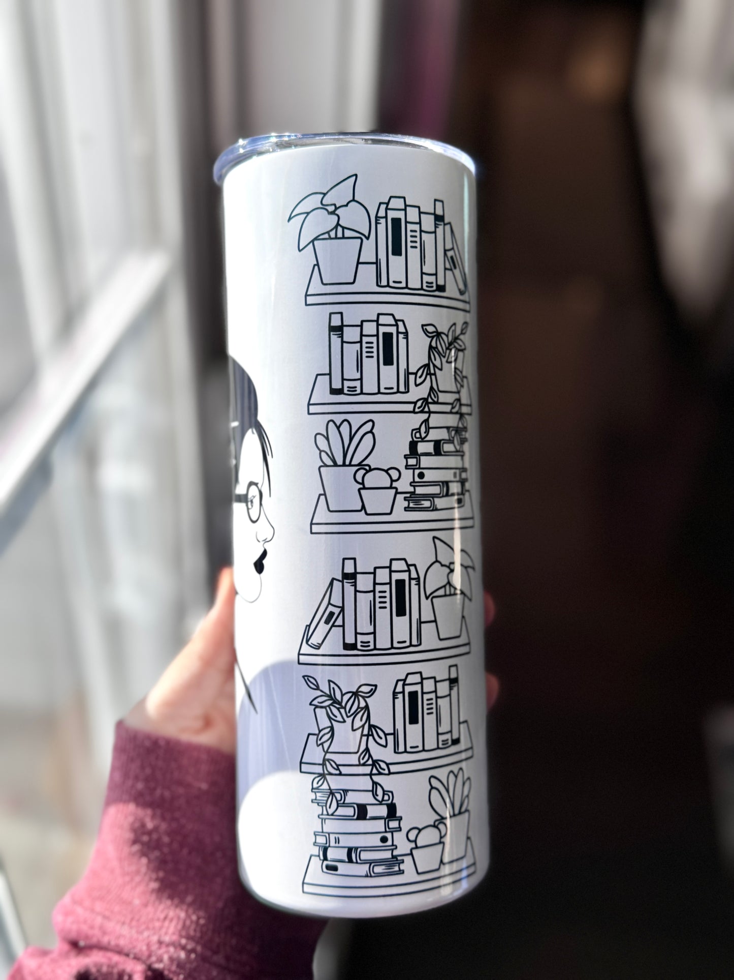 20oz Book Lover Stainless Steel Tumbler