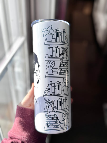 20oz Book Lover Stainless Steel Tumbler
