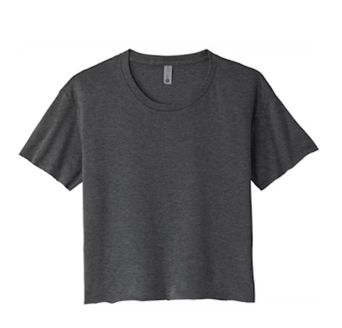 Plantish Collage Womens Cropped Tee